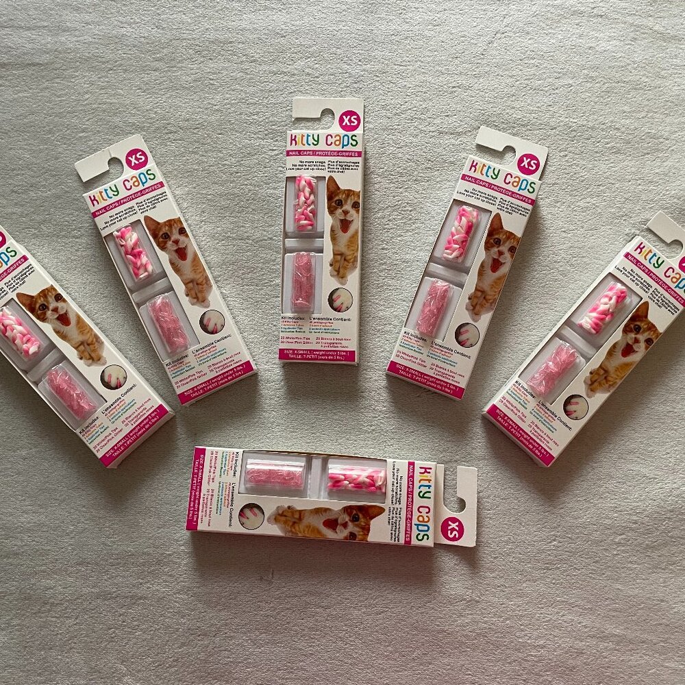 Kitty Caps, Nail Covers, XS size, 6 Packs